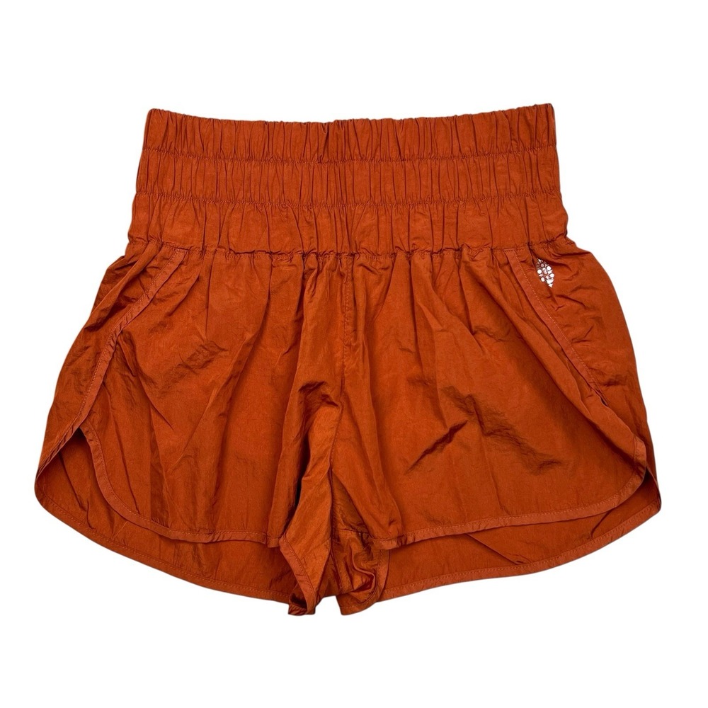 Free People Movement Shorts Womens Large Orange The‎ Way Home